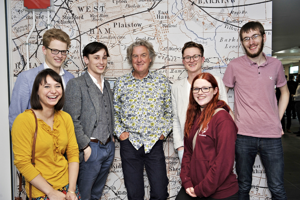 James May with RCM students